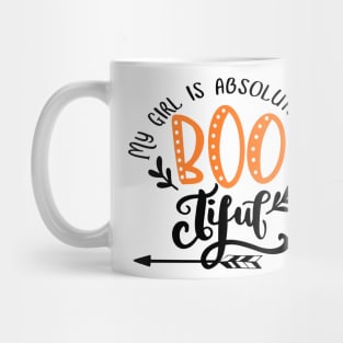 My girl is bootiful, beautiful, halloween , couples shirt,  for him Mug